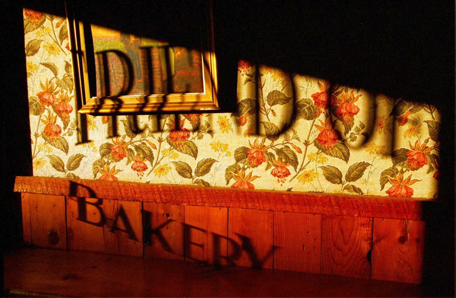 Shadows on the bakery wall - by Tony Karp - Bakery Bread - Techno-Impressionist Museum - Techno-Impressionism - art - beautiful - photo photography picture - by Tony Karp