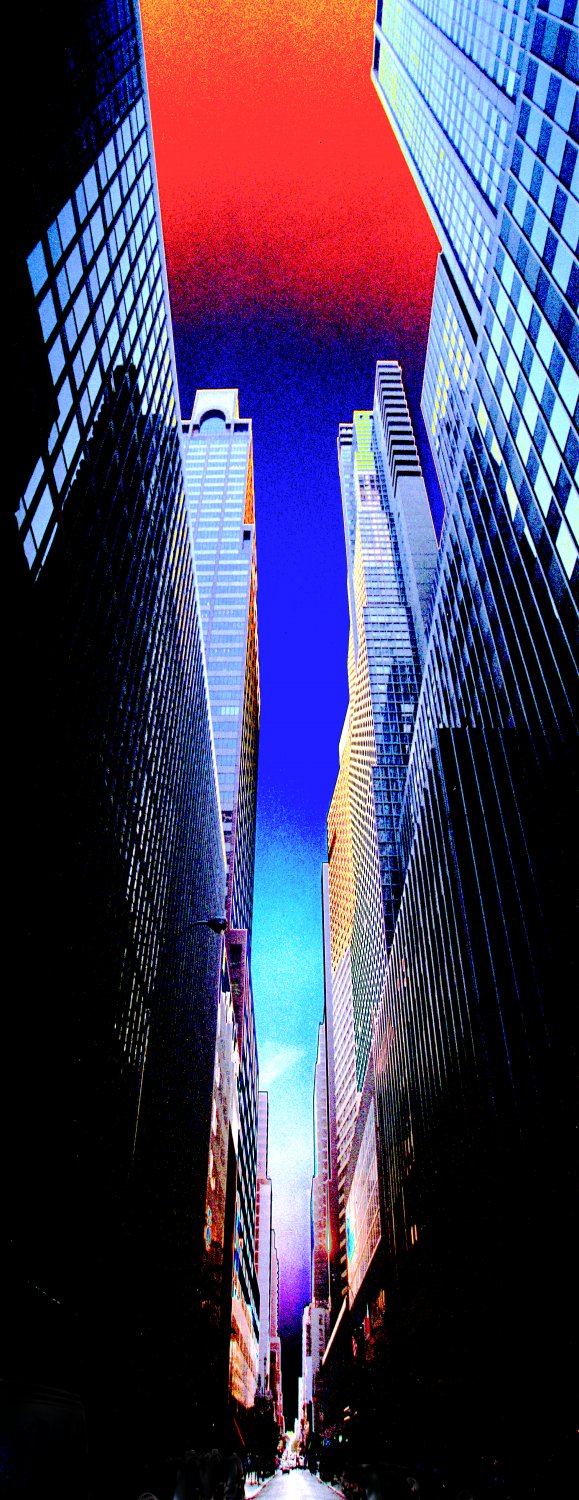 - <center>Manhattan Canyon - Techno-Impressionist Museum - Techno-Impressionism - art - beautiful - photo photography picture - by Tony Karp