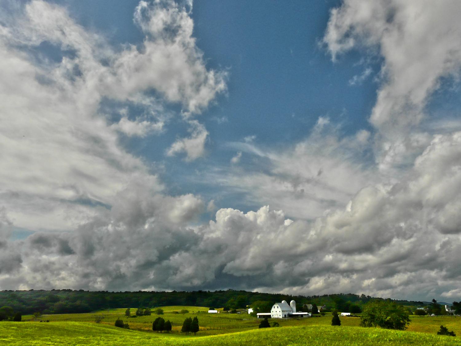 view Avalon Farm in Warrenton Virginia, view from Bucklands Farm market scene with barn and large vista - <center>On our way to Warrenton - Techno-Impressionist Museum - Techno-Impressionism - art - beautiful - photo photography picture - by Tony Karp