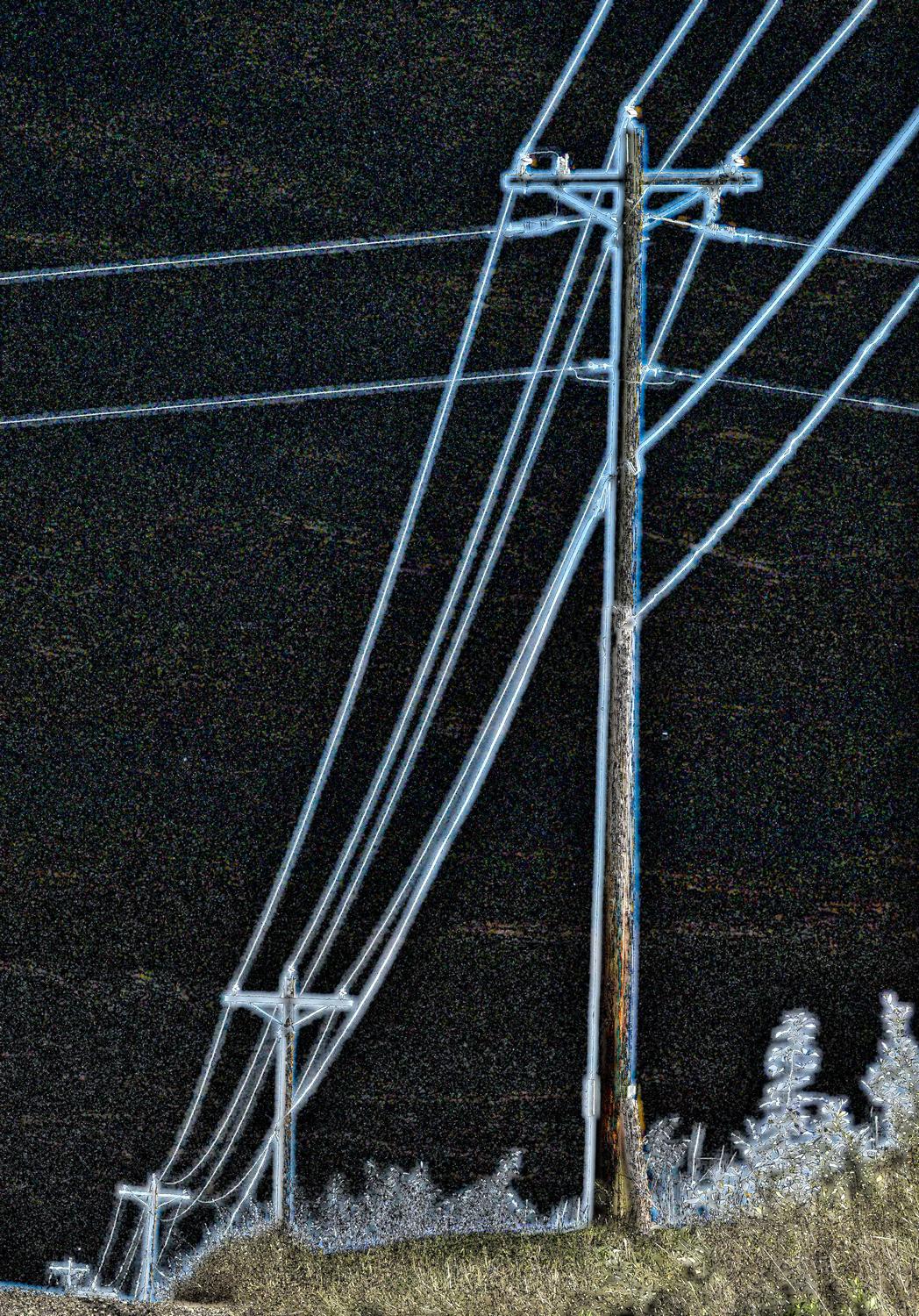  - <center>Power lines #1 - Techno-Impressionist Museum - Techno-Impressionism - art - beautiful - photo photography picture - by Tony Karp