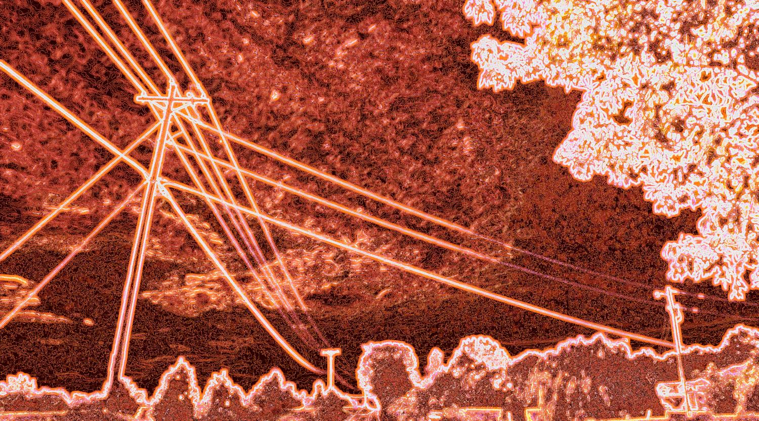  - <center>Power lines #2 - Techno-Impressionist Museum - Techno-Impressionism - art - beautiful - photo photography picture - by Tony Karp